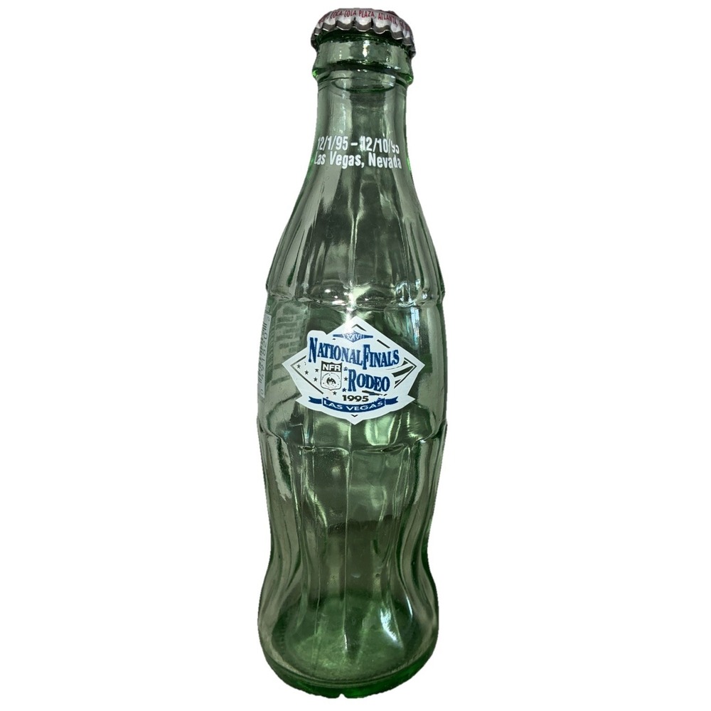 Coca-Cola Bottle 1995 National Finals Rodeo Las Vegas Nevada 8 oz Empty Vintage